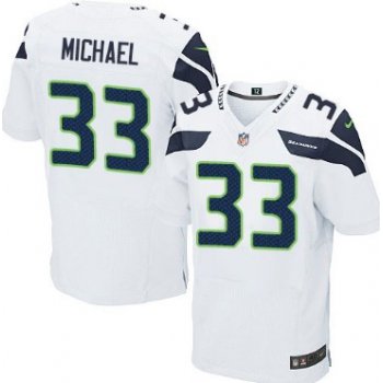 Nike Seattle Seahawks #33 Christine Michael White Elite Jersey