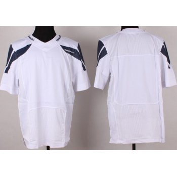 Nike Seattle Seahawks Blank White Elite Jersey