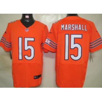 Nike Chicago Bears #15 Brandon Marshall Orange Elite Jersey