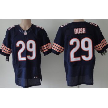 Nike Chicago Bears #29 Michael Bush Blue Elite Jersey