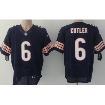 Nike Chicago Bears #6 Jay Cutler Blue Elite Jersey