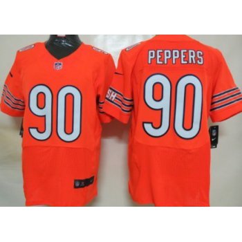 Nike Chicago Bears #90 Julius Peppers Orange Elite Jersey