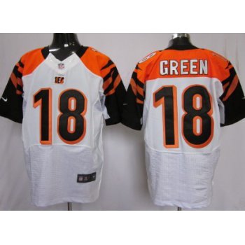 Nike Cincinnati Bengals #18 A.J. Green White Elite Jersey