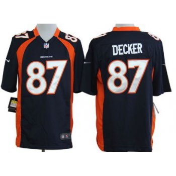 Nike Denver Broncos #87 Eric Decker Blue Game Jersey