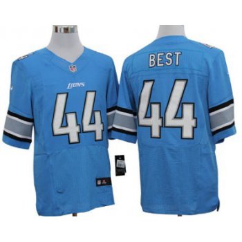 Nike Detroit Lions #44 Jahvid Best Light Blue Elite Jersey