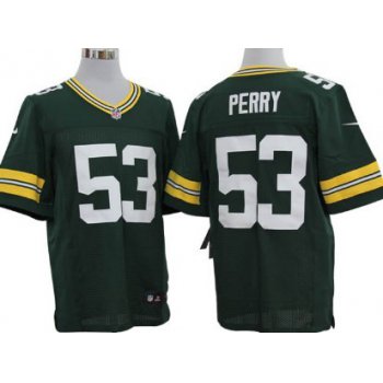 Nike Green Bay Packers #53 Nick Perry Green Elite Jersey