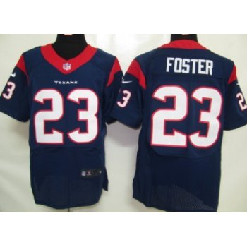 Nike Houston Texans #23 Arian Foster Blue Elite Jersey