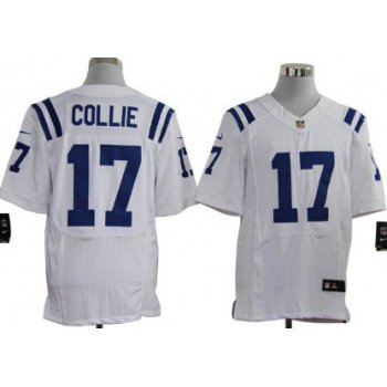 Nike Indianapolis Colts #17 Austin Collie White Elite Jersey