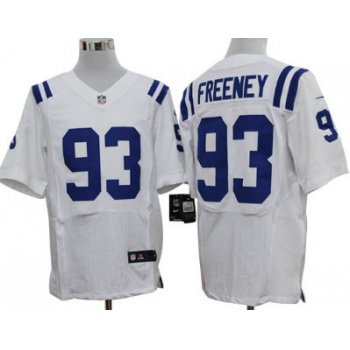 Nike Indianapolis Colts #93 Dwight Freeney White Elite Jersey