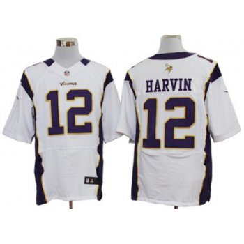 Nike Minnesota Vikings #12 Percy Harvin White Elite Jersey