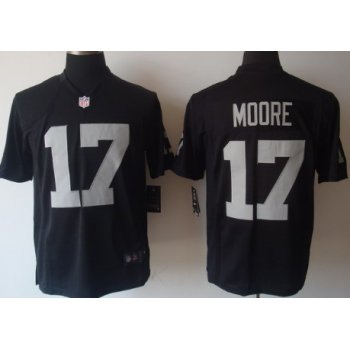 Nike Oakland Raiders #17 Denarius Moore Black Game Jersey