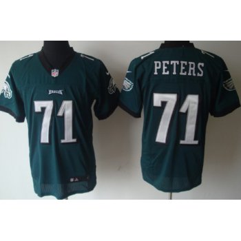 Nike Philadelphia Eagles #71 Jason Peters Dark Green Elite Jersey