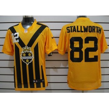 Nike Pittsburgh Steelers #82 John Stallworth 1933 Yellow Throwback Jersey