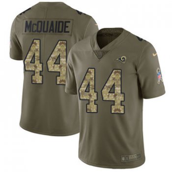 Nike Rams #44 Jacob McQuaide Olive Camo Men's Stitched NFL Limited 2017 Salute To Service Jersey