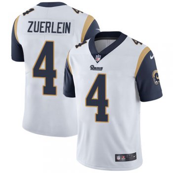 Nike Rams #4 Greg Zuerlein White Men's Stitched NFL Vapor Untouchable Limited Jersey