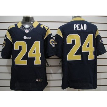 Nike St. Louis Rams #24 Isaiah Pead Navy Blue Elite Jersey