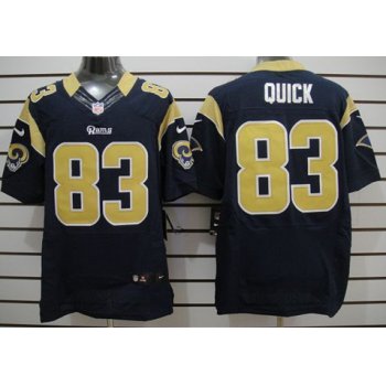 Nike St. Louis Rams #83 Brian Quick Navy Blue Elite Jersey