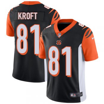 Nike Bengals #81 Tyler Kroft Black Team Color Men's Stitched NFL Vapor Untouchable Limited Jersey