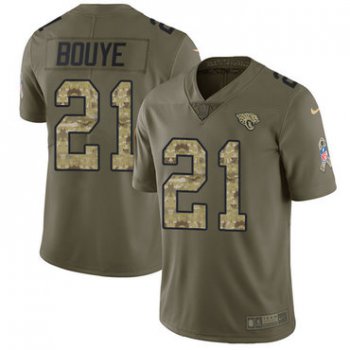 Nike Jaguars #21 A.J. Bouye Olive Camo Men's Stitched NFL Limited 2017 Salute To Service Jersey