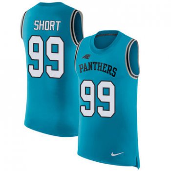 Nike Panthers #99 Kawann Short Blue Alternate Men's Stitched NFL Limited Rush Tank Top Jersey