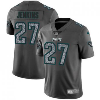 Nike Philadelphia Eagles #27 Malcolm Jenkins Gray Static Men's NFL Vapor Untouchable Game Jersey