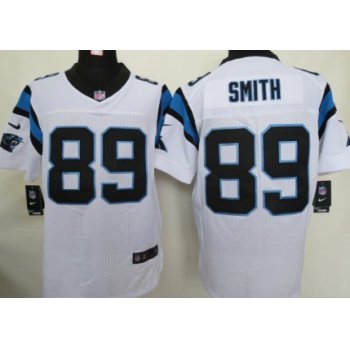 Nike Carolina Panthers #89 Steve Smith White Elite Jersey