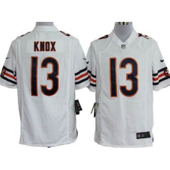 Nike Chicago Bears #13 Johnny Knox White Game Jersey