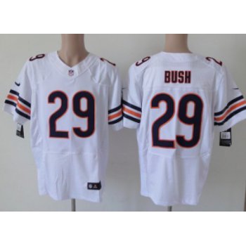 Nike Chicago Bears #29 Michael Bush White Elite Jersey