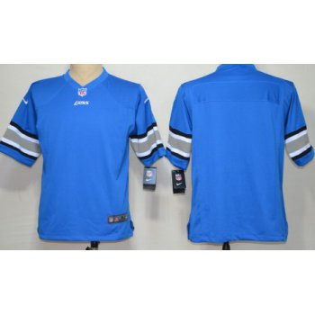 Nike Detroit Lions Blank Light Blue Game Jersey