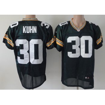 Nike Green Bay Packers #30 John Kuhn Green Elite Jersey