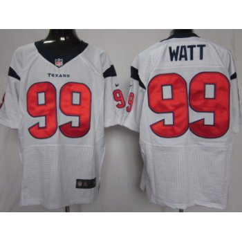 Nike Houston Texans #99 J.J. Watt White Elite Jersey