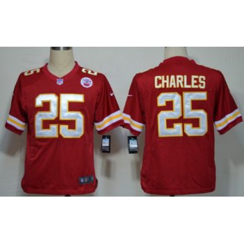 Nike Kansas City Chiefs #25 Jamaal Charles Red Game Jersey