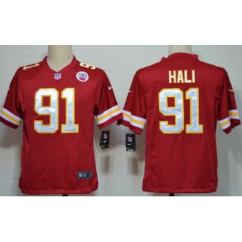 Nike Kansas City Chiefs #91 Tamba Hali Red Game Jersey