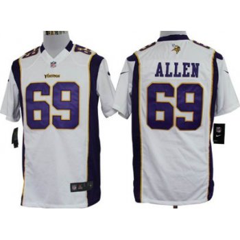 Nike Minnesota Vikings #69 Jared Allen White Game Jersey