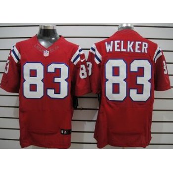 Nike New England Patriots #83 Wes Welker Red Elite Jersey