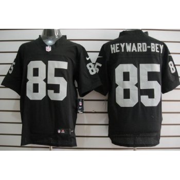 Nike Oakland Raiders #85 Darrius Heyward-Bey Black Elite Jersey