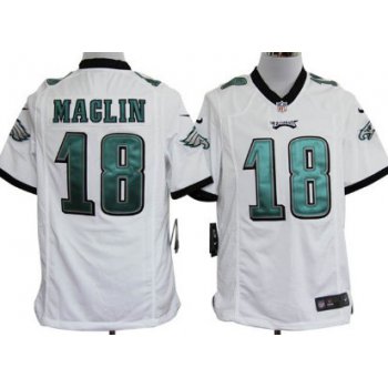 Nike Philadelphia Eagles #18 Jeremy Maclin White Game Jersey