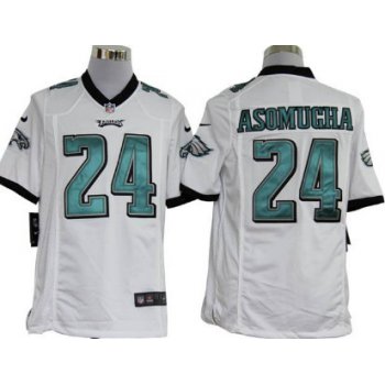 Nike Philadelphia Eagles #24 Nnamdi Asomugha White Game Jersey