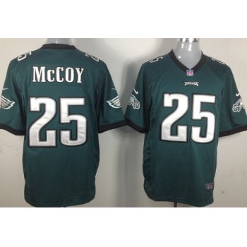 Nike Philadelphia Eagles #25 LeSean McCoy Dark Green Game Jersey