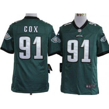 Nike Philadelphia Eagles #91 Fletcher Cox Dark Green Game Jersey