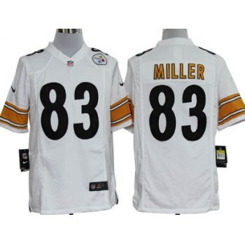 Nike Pittsburgh Steelers #83 Heath Miller White Game Jersey