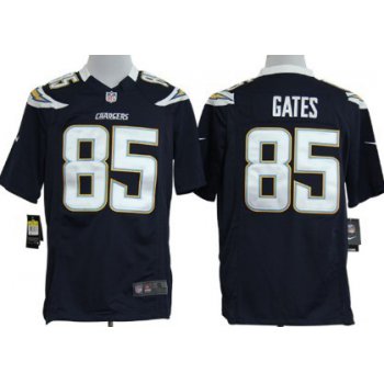 Nike San Diego Chargers #85 Antonio Gates Navy Blue Game Jersey