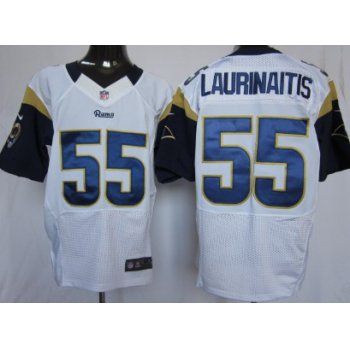 Nike St. Louis Rams #55 James Laurinaitis White Elite Jersey