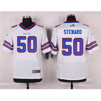 Men's Buffalo Bills #50 Tony Steward White Road NFL Nike Elite Jersey