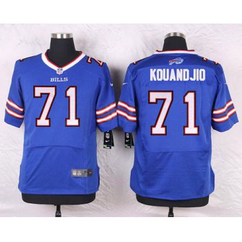 Men's Buffalo Bills #71 Cyrus Kouandjio Royal Blue Team Color NFL Nike Elite Jersey