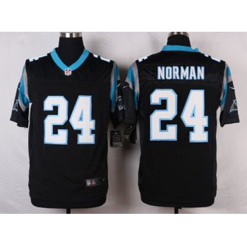 Men's Carolina Panthers #24 Josh Norman Black Team Color NFL Nike Elite Jersey