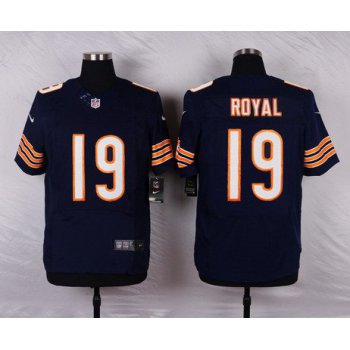 Men's Chicago Bears #19 Eddie Royal Navy Blue Team Color NFL Nike Elite Jersey