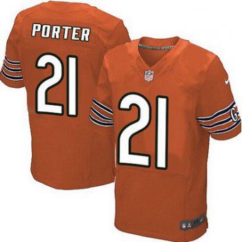 Men's Chicago Bears #21 Tracy Porter Orange Alternate NFL Nike Elite Jersey