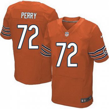 Men's Chicago Bears #72 William Perry Orange Retired Player NFL Nike Elite Jersey