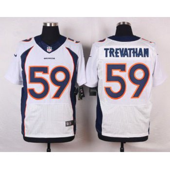 Men's Denver Broncos #59 Danny Trevathan White Road NFL Nike Elite Jersey